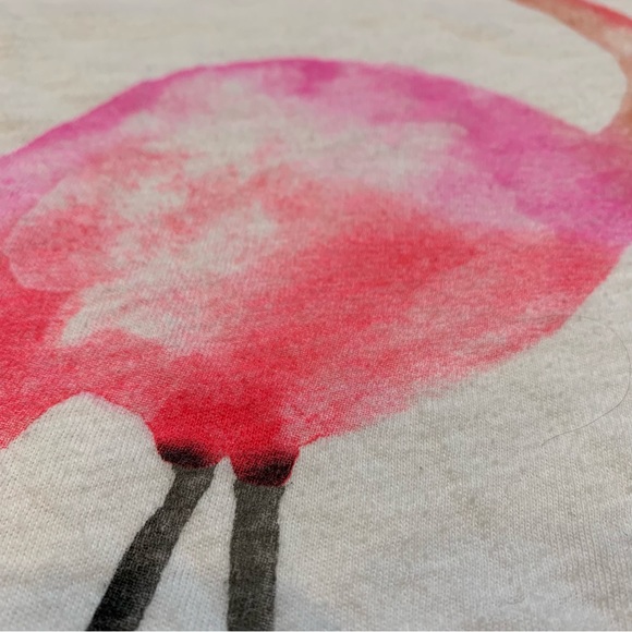 J. Crew “Collector Tees” White Flamingos T-Shirt XS - Picture 4 of 7